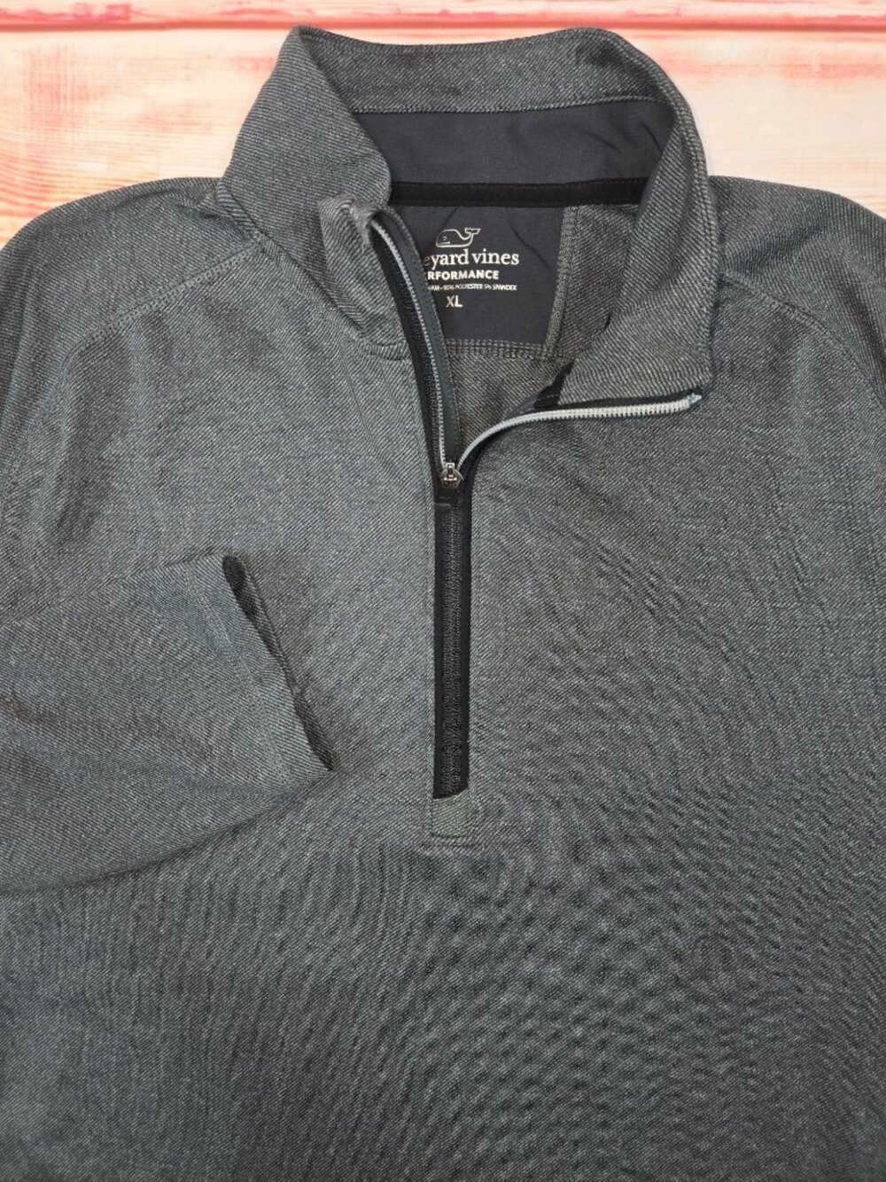 Vineyard Vines Mens Gray 1/4 Zip Performance Pullover XL